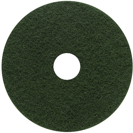 Genuine Joe Scrubbing Floor Pad - 18in Diameter - Green, 5PK GJO18402